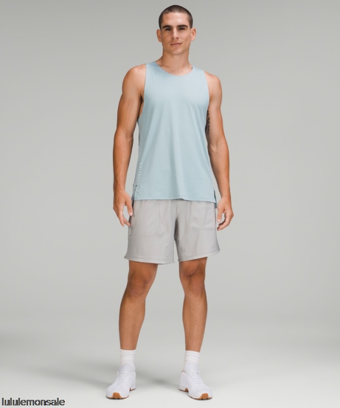 Lululemon Deutschland DELULU983 | Heathered Breeze Blue Strukturiertes Trainings-Tanktop